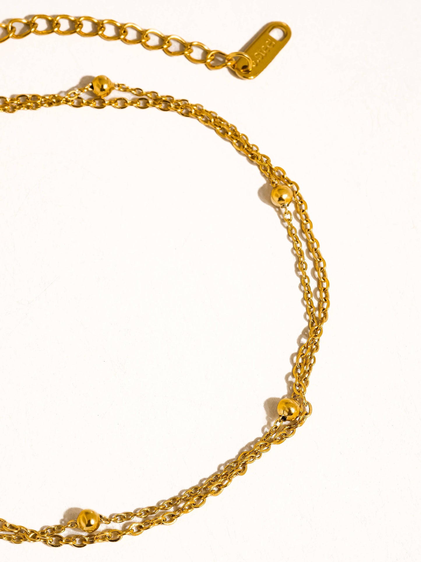 Pennie Layered Chain Anklet