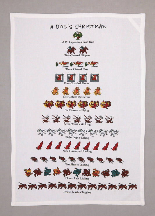 A Dog's Christmas Kitchen Towel
