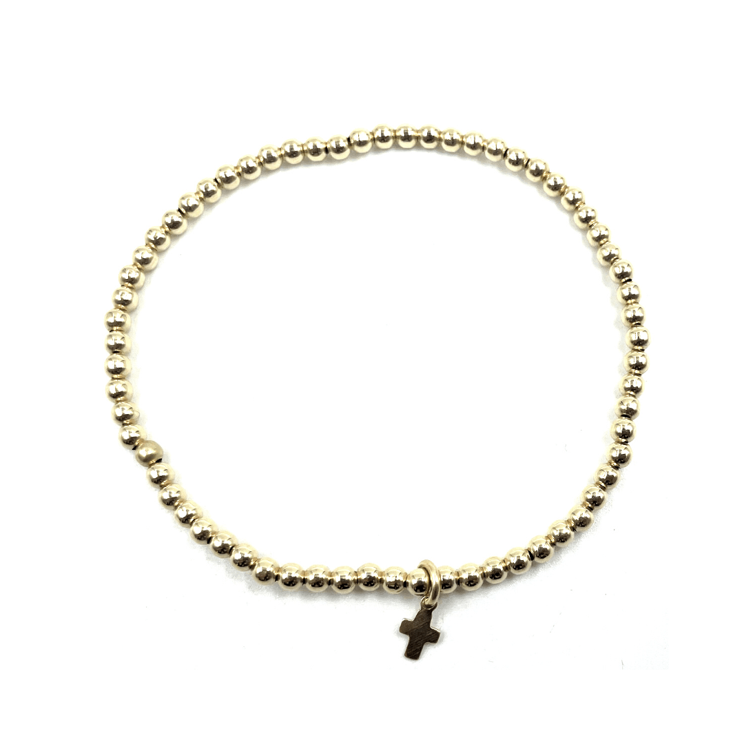 Erin Gray - Karma Bracelet with Luxe Cross