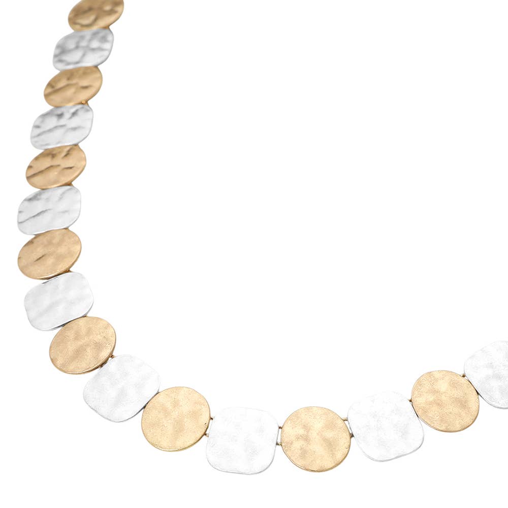Circle Gets a Square Necklace