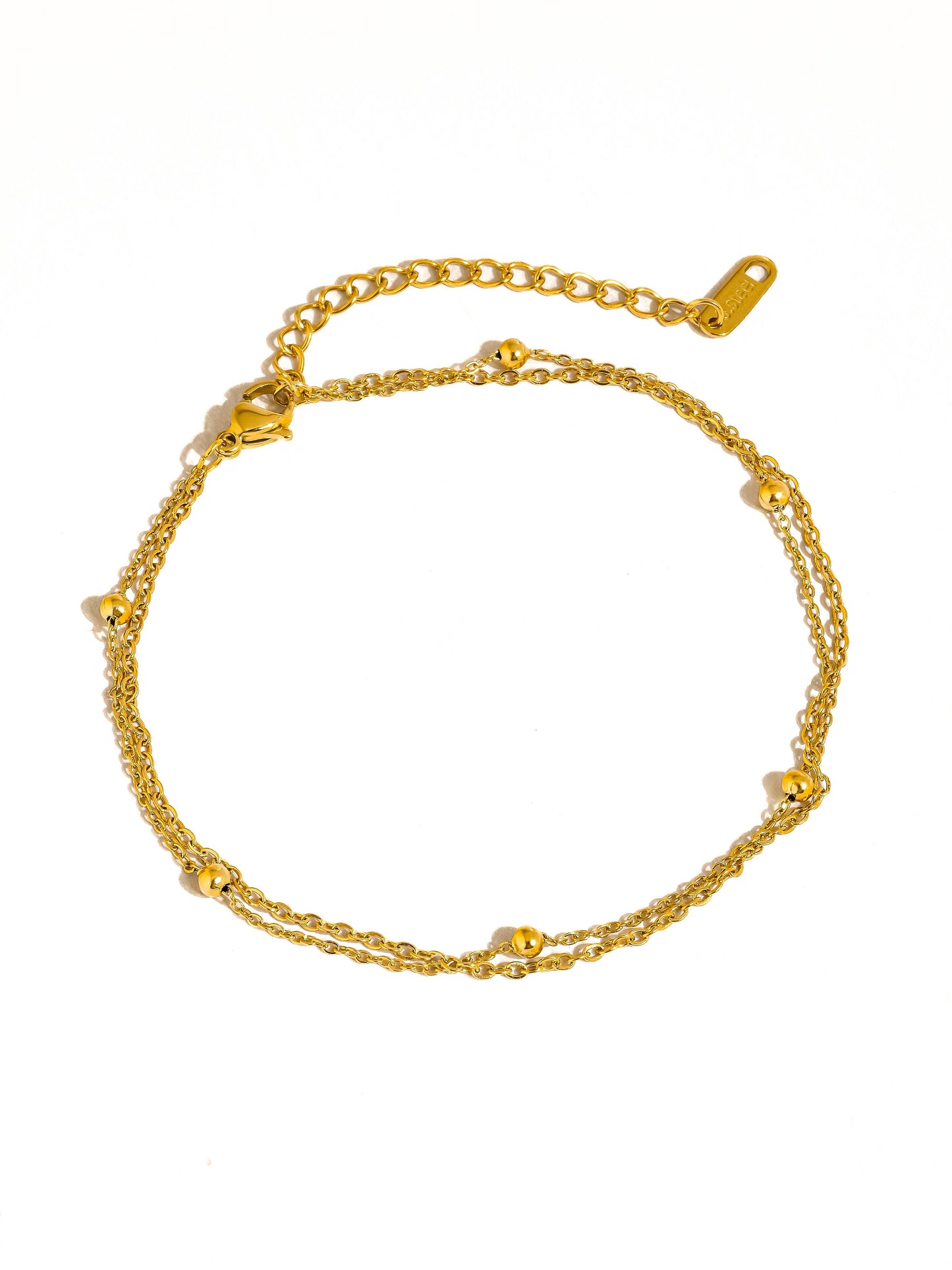 Pennie Layered Chain Anklet