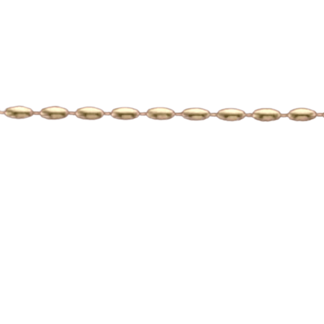 14k Gold Filled Waterproof Oval Necklace