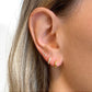 3 CZ Bar Stud Earring