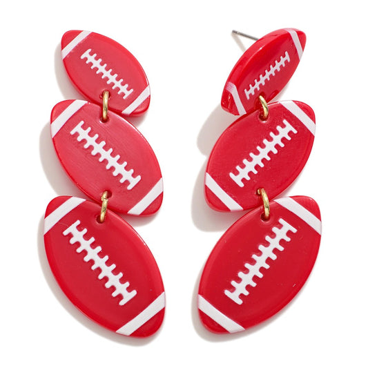 Weekends are for Football Earrings