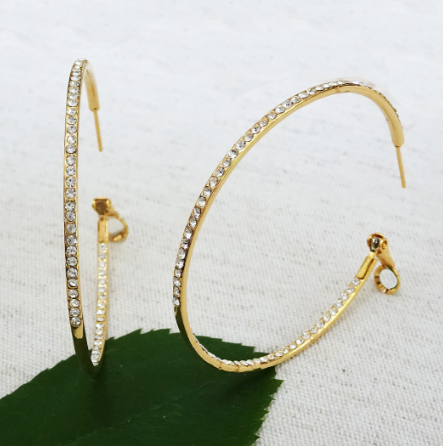 Be-Je - Large Inside Out Hoop Earrings