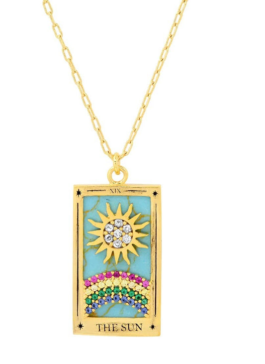 Tarot Card Necklace- The Sun