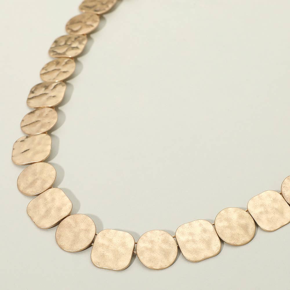 Circle Gets a Square Necklace