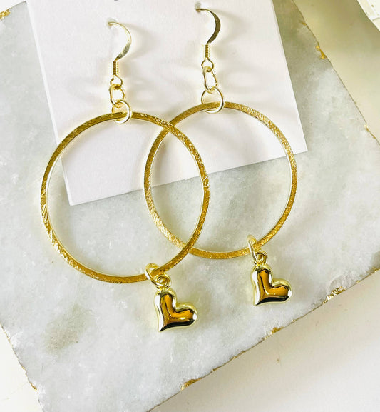 Hoop n’ Heart Earrings