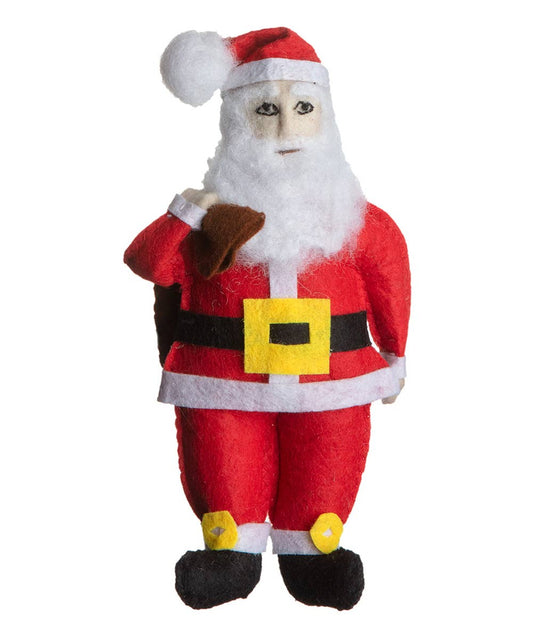 Santa Clause Christmas Ornament - Light Tone