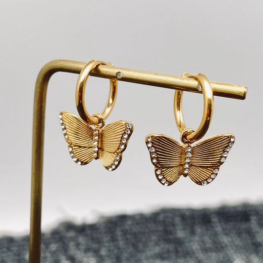 Butterfly Bling Earrings