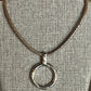 Simon Sebbag - Waxed Linen Necklace with Grooved Pendant