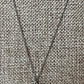 Rectangular Encased Herkimer Diamond Necklace