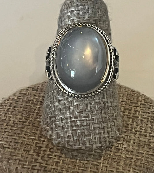 Full Moonstone Ring