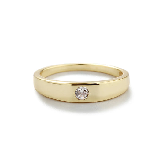 Baby Gold or Silver Ring with CZ