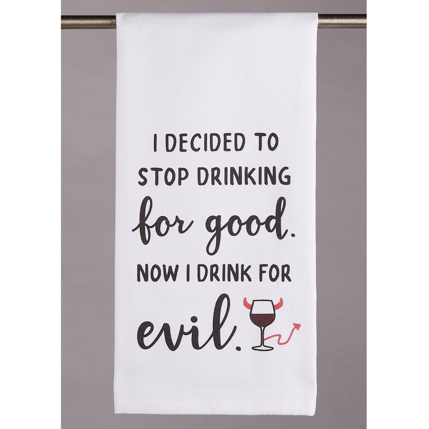 Drink for Evil Printed Kitchen Towel