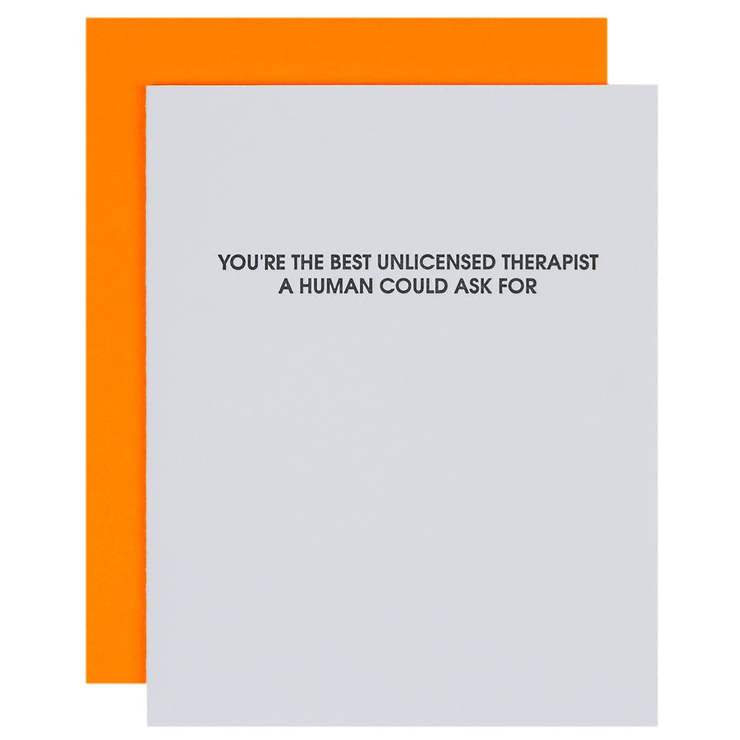 Greeting Card - Unlicensed Therapist