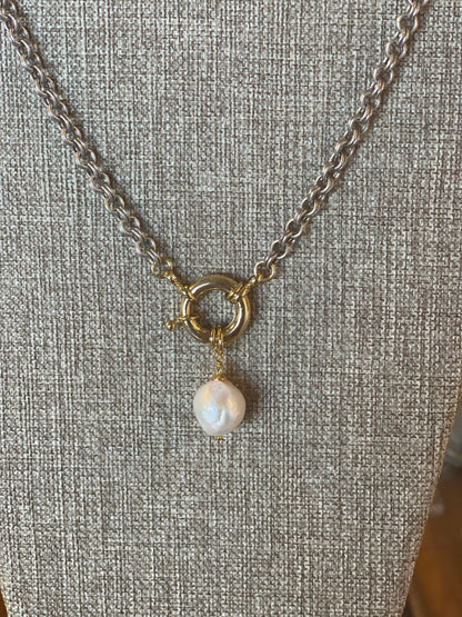 Phillip Allen Hefner - Spring Clasp Baroque Necklace