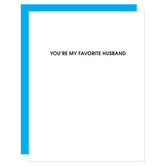Greeting Card - You're My Favorite Husband