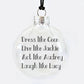 Coco Jackie Audrey Lucy See-Through Glass Holiday Ornament