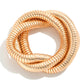 Set of Three Snake Chain Link Stretch Bracelets
