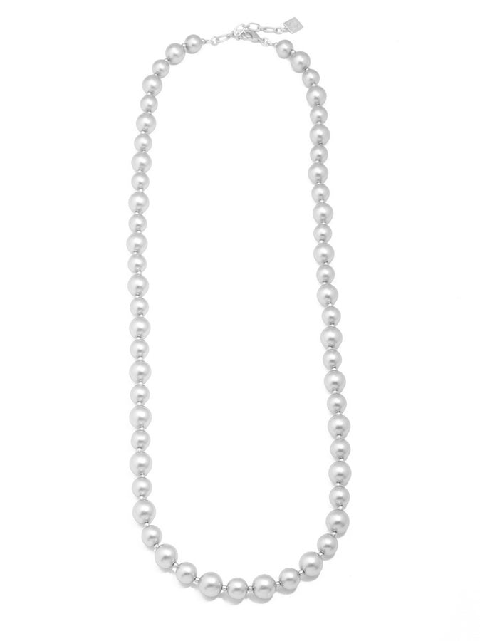 Alternating Size Bead Necklace - 2 Colors